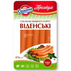Сосиски Юбилейный Премиум Венские в/с 0,475 кг, пак