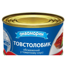 Товстолобик АКВАМАРИН обжарень у томатному соусі Вага: 0.230 кг