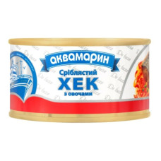 Хек сріблястий АКВАМАРИН з овочами Вага: 0.185 кг