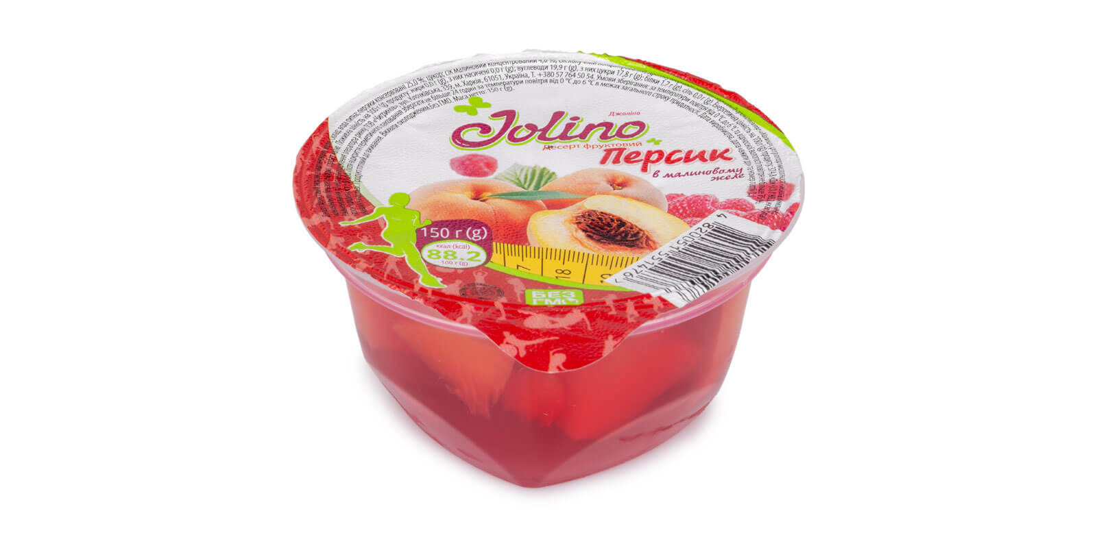 Десерт фруктовый "Персик в малиновом желе" ТМ Jolino 150г