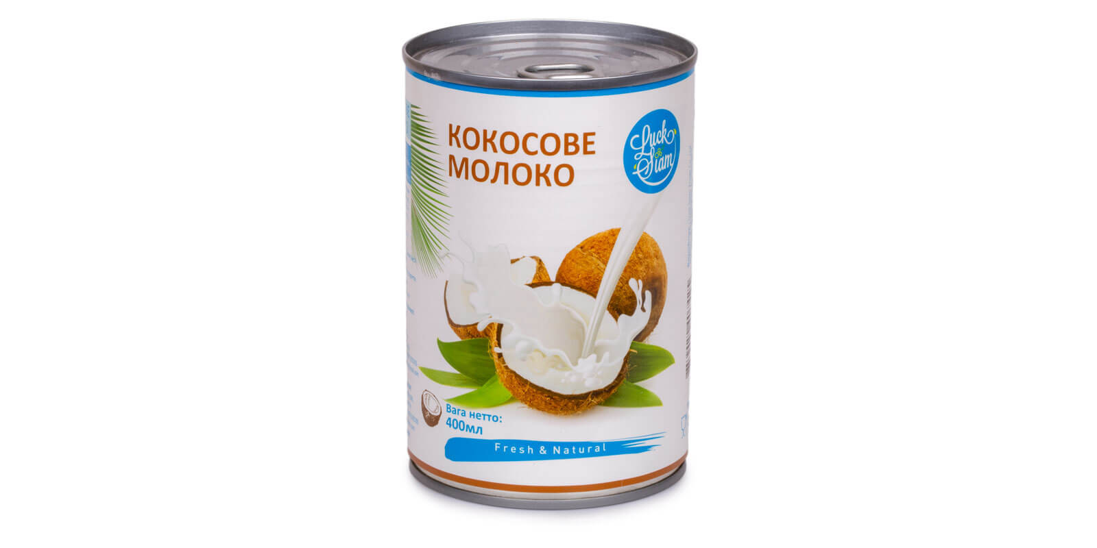 Кокосовое молоко ТМ Luck Siam 400г - Кокосовое молоко бренда Luck Siam 400г