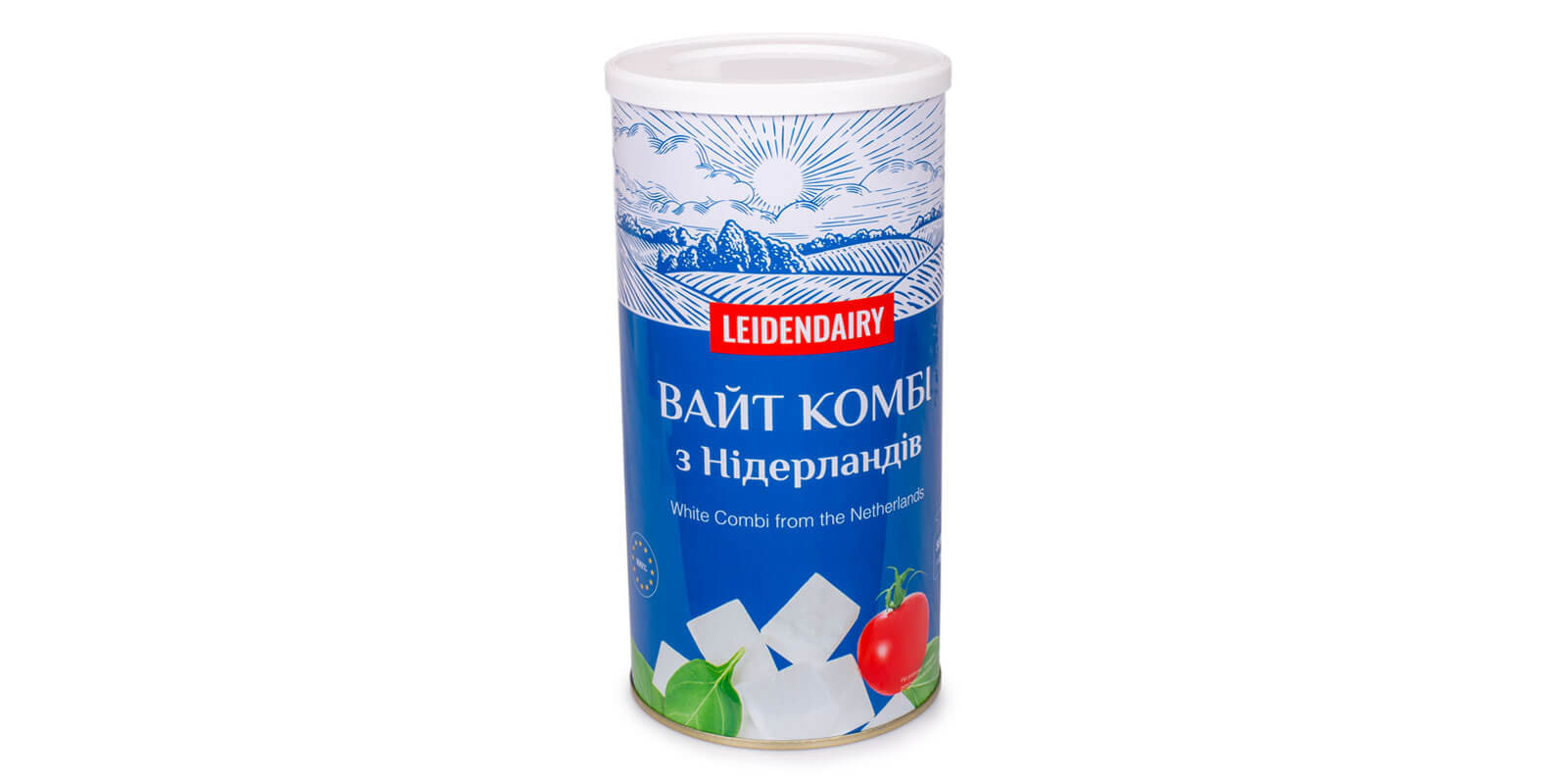 Продукт м'який сирний ТМ LEIDENDAIRY 1,5 кг - сир з маркою LEIDENDAIRY масою 1,5 кг.
