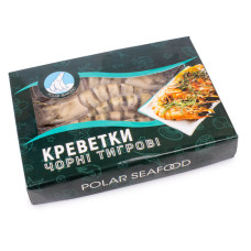 Креветки чорні тигрові в панцирі, з головою, сирі (Penaeus monodon) 6/8 Polar Seafood 1кг Креветки чорні тигрові в панцирі, з головою, сирі (Penaeus monodon) 6/8 Polar Seafood 1кг